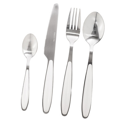 Cutlery 16 db-os evőeszköz készlet, fehér