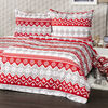 Lenjerie pat de Crăciun 4Home Red nordic, flanelă