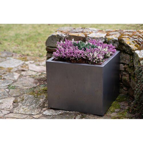 Cube Zahradní květináč 60 x 60 x 50 cm, corten CORGARDEN 1001