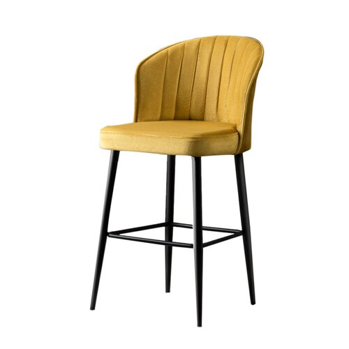 Set de scaune de bar Rubi Yellow and Black, 2 buc.