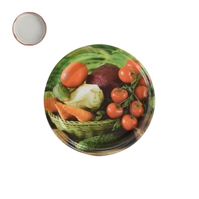 Orion 10-delni set pokrovčkov z navojem Zelenina,7 cm