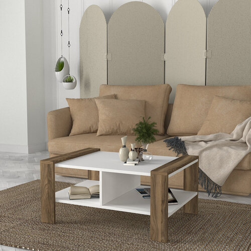 Couchtisch Erica White Walnut