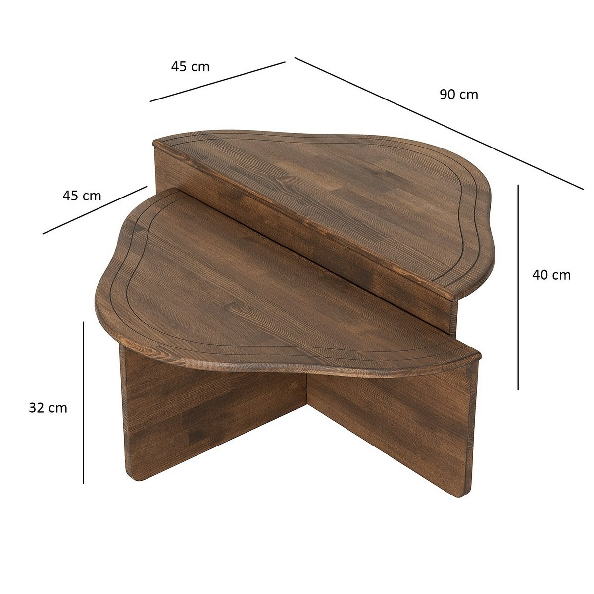 Konferenčný stolík Altopiano Walnut