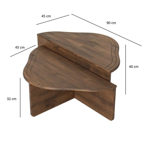 Stolik konferencyjny Altopiano Walnut