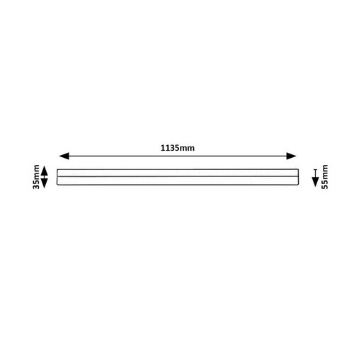 Rabalux 78051 oświetlenie nablatowe LED Band 2, 113,5 cm, czarny