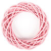 Coroniță împletită roz, diam. 25 cm
