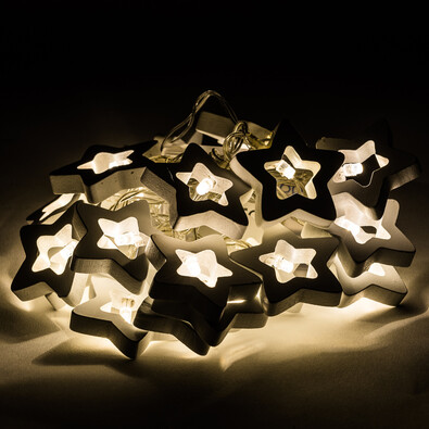 Lanț luminițe decorativ Stars, 20 LED