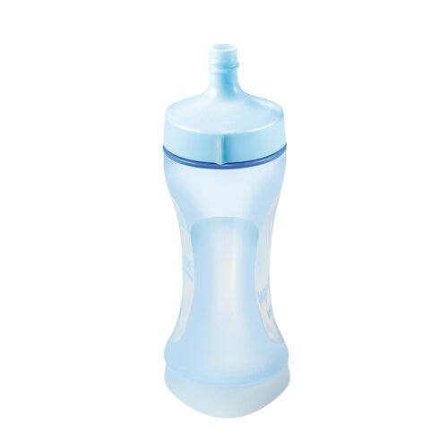 Tescoma Pružná fľaša PAPU PAPI 200 ml s lyžičkou, modrá
