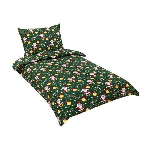 Bellatex Weihnachtsbettw&#228;sche aus Baumwolle Elf, 140 x 200 cm, 70 x 90 cm