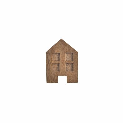 InDecor Будиночок з мангового дерева, 7 x 4 x 10 см