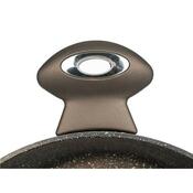 Cratiță Banquet Premium Dark Brown, cu capac, 28 cm