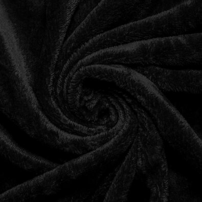 Mikroplüss lepedő fekete, 90 x 200 cm