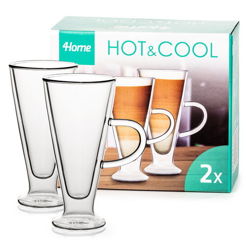 Pahare termo 4Home Latte Elegante Hot&Cool 230 ml, 2 buc.