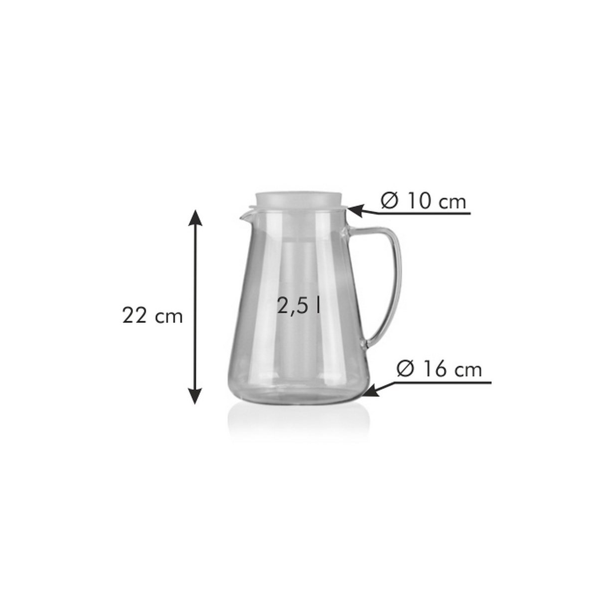 Tescoma Džbán s vyluhováním a chlazením Teo 2,5 l, červená - thumb (5)