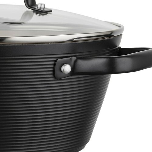 Florina Hliníkový hrnec Carina Black 2,2 l, 20 cm