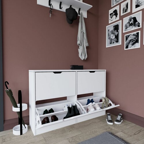Skrinka na topánky Duru Matte White