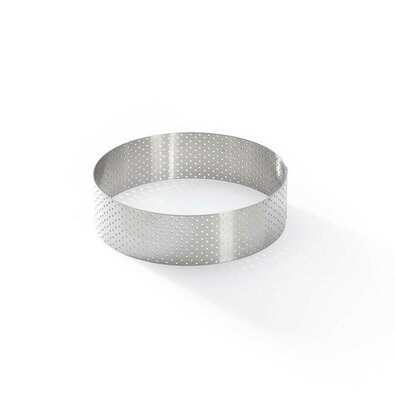 De Buyer 3098.05 perforált torta körkeret 12,5 cm,rozsdamentes acél