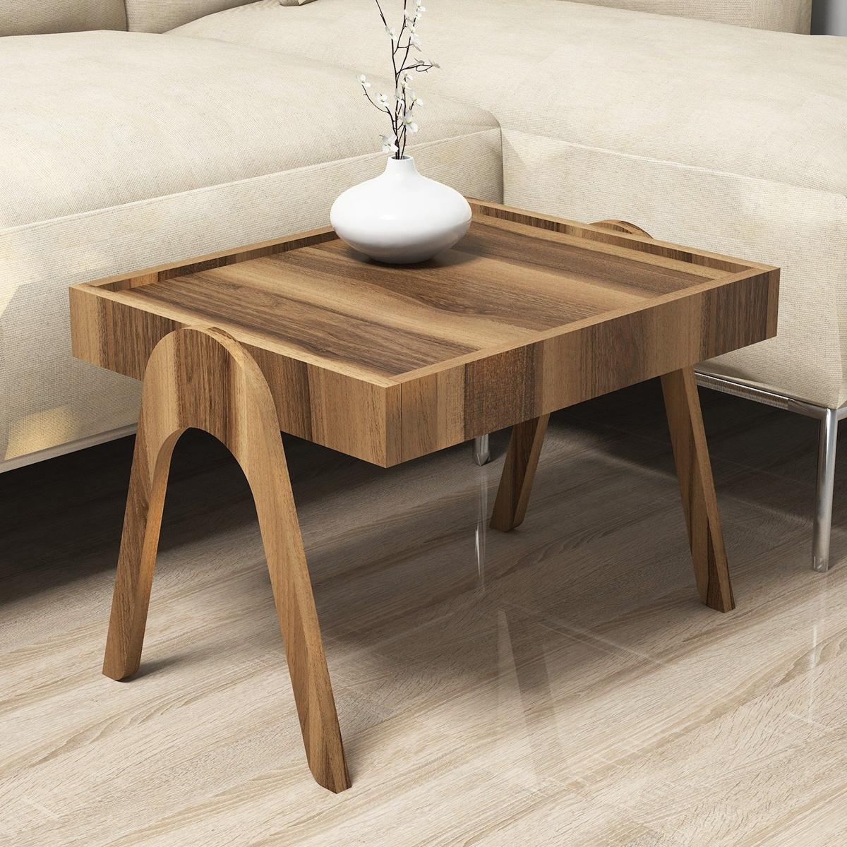 Odkládací stolek Roma Walnut, 3 ks - thumb (2)
