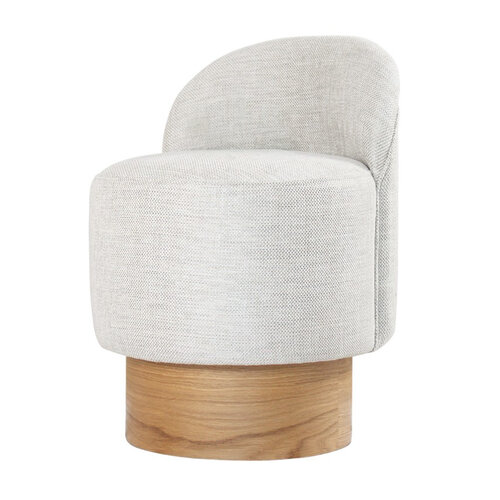 Taboret Barren Puf Light Grey