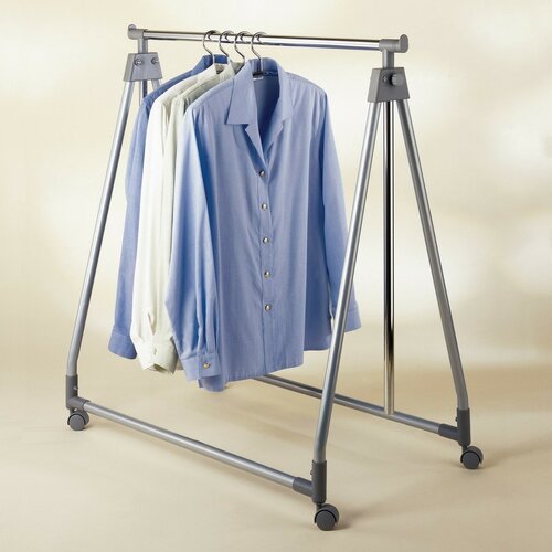 Wenko Nastavljiv kovinski stojalo na kolesih