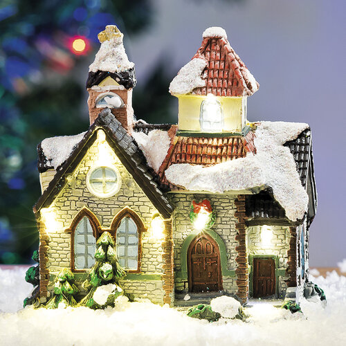Svietiaci vianočný domček