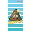 Ręcznik kąpielowy Emoji Happens, 70 x 140 cm