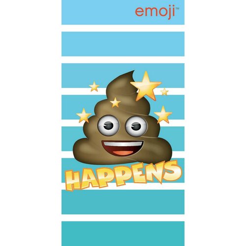 Osuška Emoji Happens, 70 x 140 cm