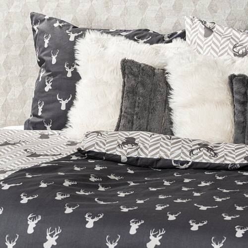 Lenjerie de pat din bumbac 4Home Reindeer, 140 x 200 cm, 70 x 90 cm