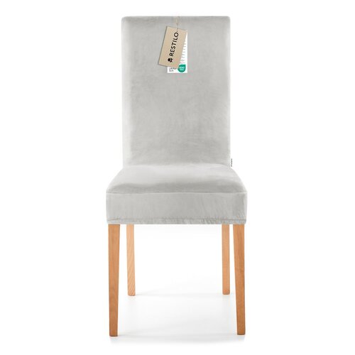 Restilo Napinac za stol Sento srebrna, 48 x 48 x58 + 10 cm, komplet 4 kos