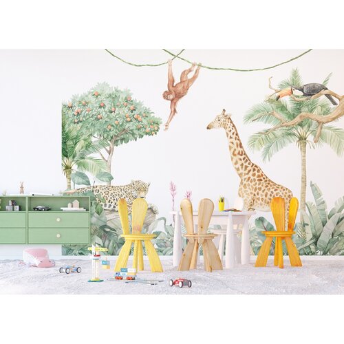 XXL Jungle White 360 x 254 cm , 4 părți