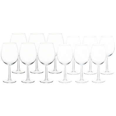 Set 12 pahare na de vin alb și roșu