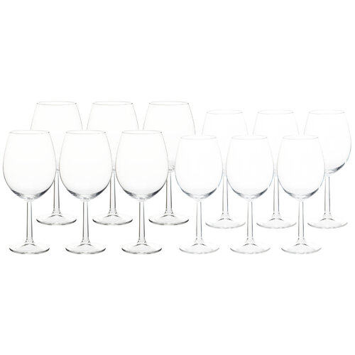 Set 12 pahare na de vin alb și roșu