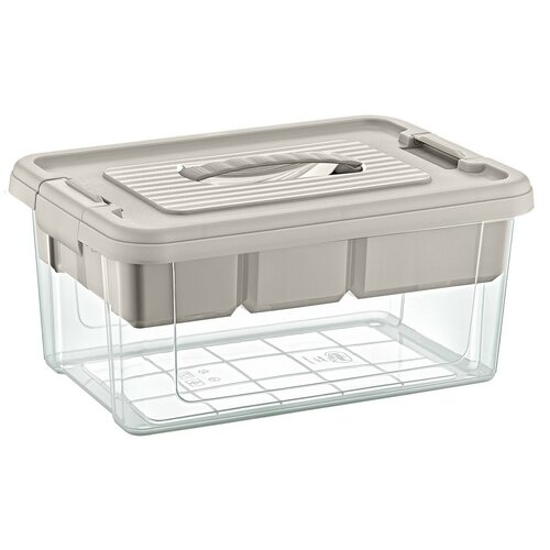 Storage Solutions Pojemnik plastikowy do przechowywania z wkładem 9 l, 35 x 23 x 17 cm