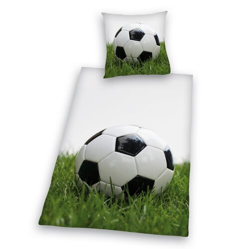 Lenjerie de pat, din bumbac, Football, 140 x 200 cm, 70 x 90 cm