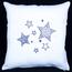 Vánoční povlak na polštářek Blue stars, 40 x 40 cm
