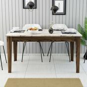 Jedálenský stôl Milan Walnut and White