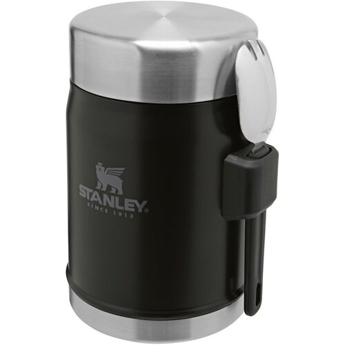 STANLEY Termos obiadowy 400 ml z łyżką/widelcem, czarny matowy