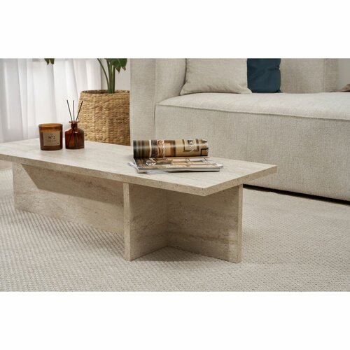 Stolik konferencyjny Harbor Travertine