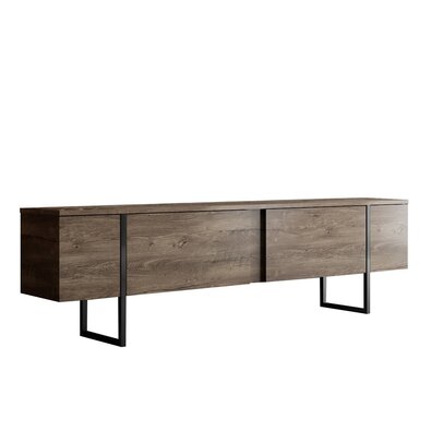 Televízny stolík Luxe Walnut and Black