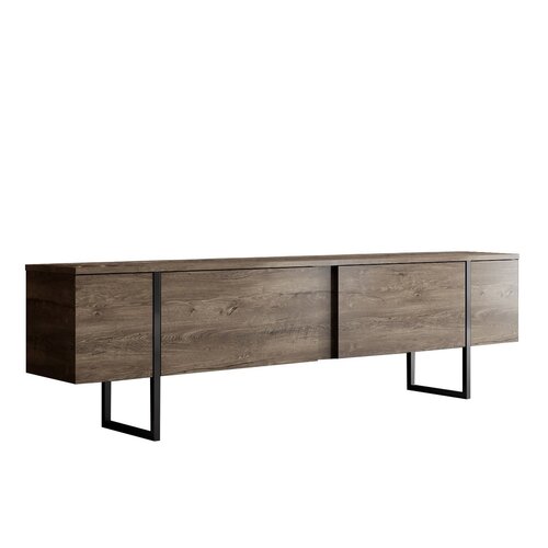 Măsuță TV Luxe Walnut and Black