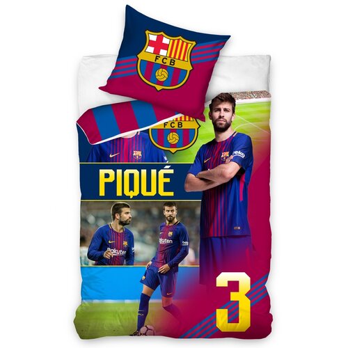 Bavlnené obliečky FC Barcelona Piqué, 140 x 200 cm, 70 x 80 cm
