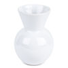 StarDeco Wazon z ceramiki biały, 18 cm