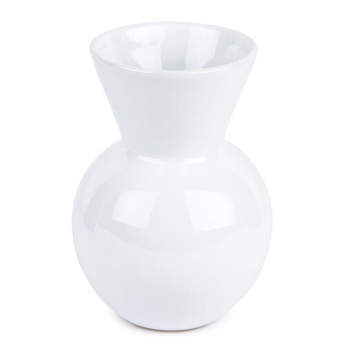 StarDeco Keramická váza biela, 18 cm