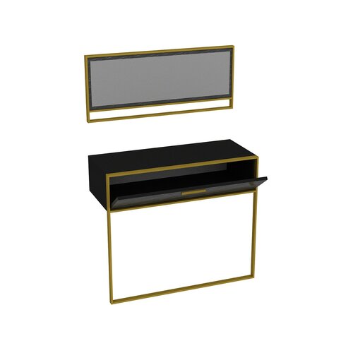 Dekorativer Tisch Polka Aynali Black