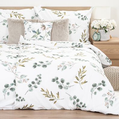 Lenjerie de pat din bumbac 4Home Eucalyptus , 140x 220 cm, 70 x 90 cm
