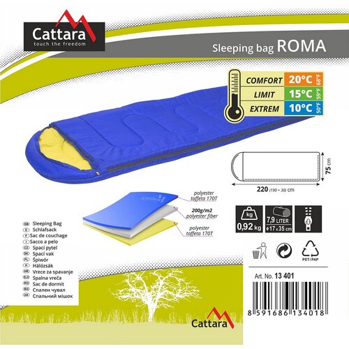 Cattara Спальний мішок-ковдра Roma, 10 °C