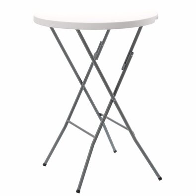 Masă de catering Aldotrade pliabilă, diam.80 x în.110 cm rotundă