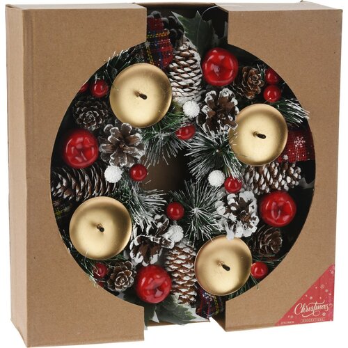 Wieniec adwentowy Pine, 27 x 8 cm