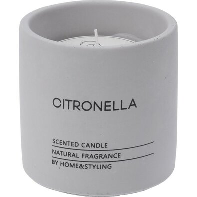 Repelentna svečka Citronella v betonskem ohišju,10 x 10 cm