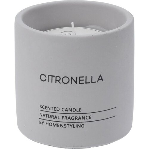 Anti-Mücken-Kerze Citronella in Betonhülle, 10 x 10 cm